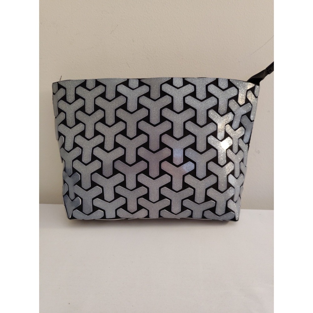 Patrizia Luca Geo Y-Patterned Glitter Clutch